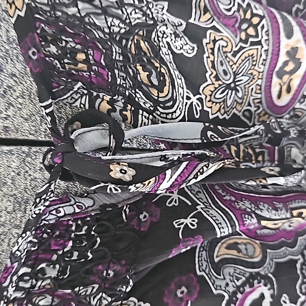 Tramp boho paisley sheer top - Picture 2 of 8